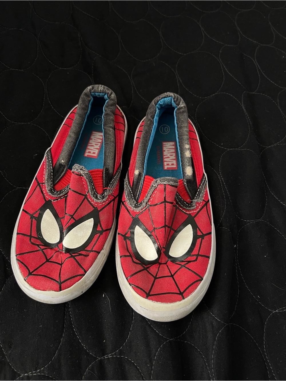 Marvel Spider-Man Red and Black Slip-On Sneakers